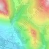 Topografische kaart Pas de Toulzan, hoogte, reliëf