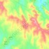 Topografische kaart El Chichon, hoogte, reliëf