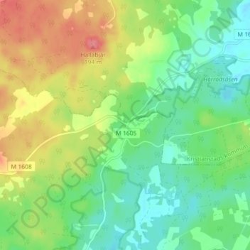 Topografische kaart Agusa, hoogte, reliëf