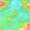 Topografische kaart Volcà de la Garrinada, hoogte, reliëf