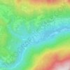 Topografische kaart Podbela, hoogte, reliëf