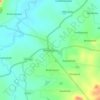 Topografische kaart Shikaripura, hoogte, reliëf