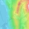 Topografische kaart La Forclaz, hoogte, reliëf