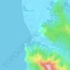 Topografische kaart Pundaquit, hoogte, reliëf