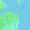 Topografische kaart Avery Island, hoogte, reliëf