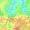 Topografische kaart Le Rocher, hoogte, reliëf