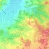 Topografische kaart Meezen, hoogte, reliëf