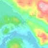 Topografische kaart Salteå, hoogte, reliëf