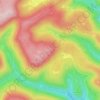 Topografische kaart Eiderberg, hoogte, reliëf