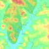 Topografische kaart Baruru, hoogte, reliëf