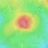 Topografische kaart Björnåsen, hoogte, reliëf