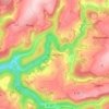 Topografische kaart Hunolstein, hoogte, reliëf