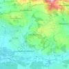 Topografische kaart Schellenberg, hoogte, reliëf