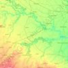 Topografische kaart Jalaun, hoogte, reliëf
