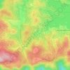 Topografische kaart Blue Jay, hoogte, reliëf