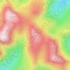 Topografische kaart Esk Pike, hoogte, reliëf
