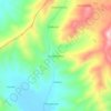 Topografische kaart Huallay Ichuna, hoogte, reliëf