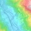 Topografische kaart Cesnola, hoogte, reliëf