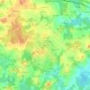 Topografische kaart Kerleroux, hoogte, reliëf
