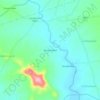 Topografische kaart Dhumal Wadi, hoogte, reliëf