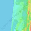 Topografische kaart Biscarrosse-Plage, hoogte, reliëf