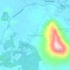 Topografische kaart Kampung Podam, hoogte, reliëf