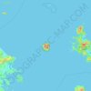 Topografische kaart Little Barrier Island, hoogte, reliëf