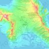 Topografische kaart Mililani, hoogte, reliëf