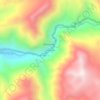 Topografische kaart Huanchu, hoogte, reliëf