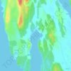 Topografische kaart Hästnäsviken, hoogte, reliëf