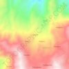 Topografische kaart Trigoloma, hoogte, reliëf