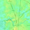Topografische kaart Tongi, hoogte, reliëf