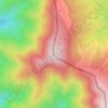 Topografische kaart Коман, hoogte, reliëf