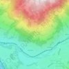 Topografische kaart Außersalvenberg, hoogte, reliëf
