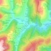 Topografische kaart As Rodrigas, hoogte, reliëf