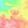 Topografische kaart Jampang Tengah, hoogte, reliëf