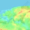 Topografische kaart Lindhöft, hoogte, reliëf