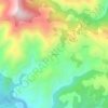 Topografische kaart Hornija, hoogte, reliëf