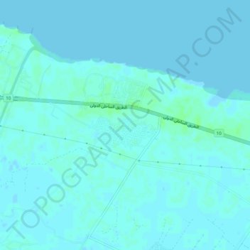 Topografische kaart Al Hammad, hoogte, reliëf