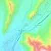 Topografische kaart Trapiche, hoogte, reliëf