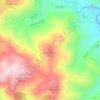 Topografische kaart Guardamar, hoogte, reliëf