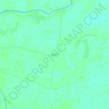 Topografische kaart Bausi, hoogte, reliëf