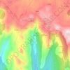 Topografische kaart A Silvosa, hoogte, reliëf