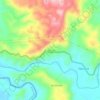 Topografische kaart Tuboran, hoogte, reliëf