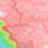 Topografische kaart Mannathivayal, hoogte, reliëf