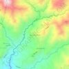 Topografische kaart San Juan Norte, hoogte, reliëf