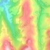 Topografische kaart Herada, hoogte, reliëf