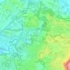 Topografische kaart Bulciaghetto, hoogte, reliëf