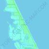 Topografische kaart Floridana Beach, hoogte, reliëf