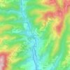 Topografische kaart Le Plat Fournier, hoogte, reliëf